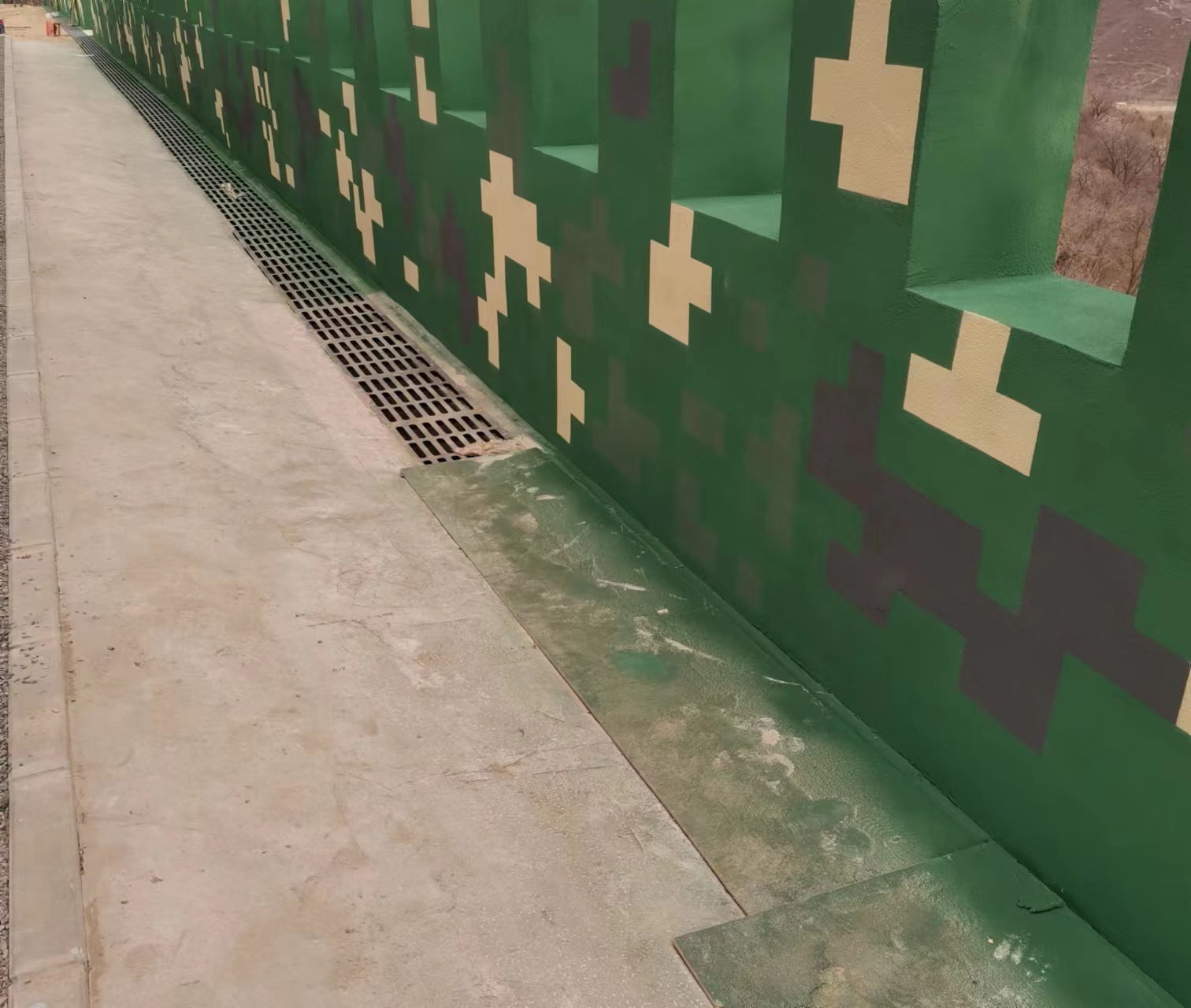 阿里围墙迷彩喷涂,数迷彩漆